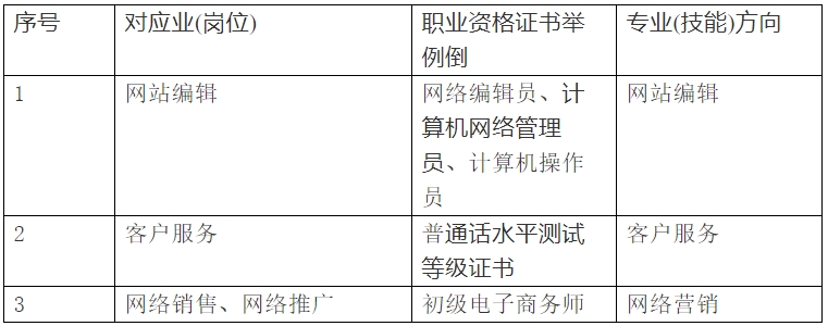 陕西省第二商贸学校电子商务专业教学标准